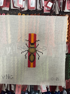 O-21 Butterfly on Stripe Ornament