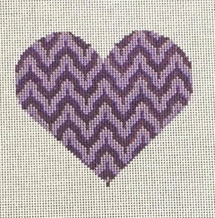 TM-28 Bargello Heart - Purple