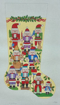 CS7370 Santa Nutcrackers Stocking