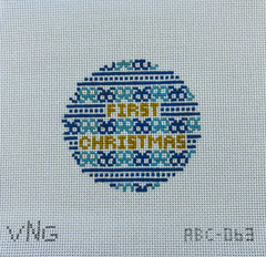 ABC-063 FIRST CHRISTMAS BLUE