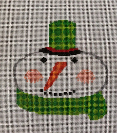 ASIT253 Snowman green diamond