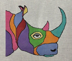 ASIT539 Colorful Rhino