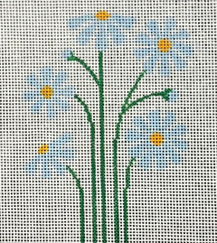 ASIT631-13 Blue Daisies