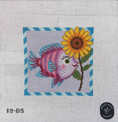 B9-015_AED Marina Chasing Sunflowers Pink Fish & Sunflower
