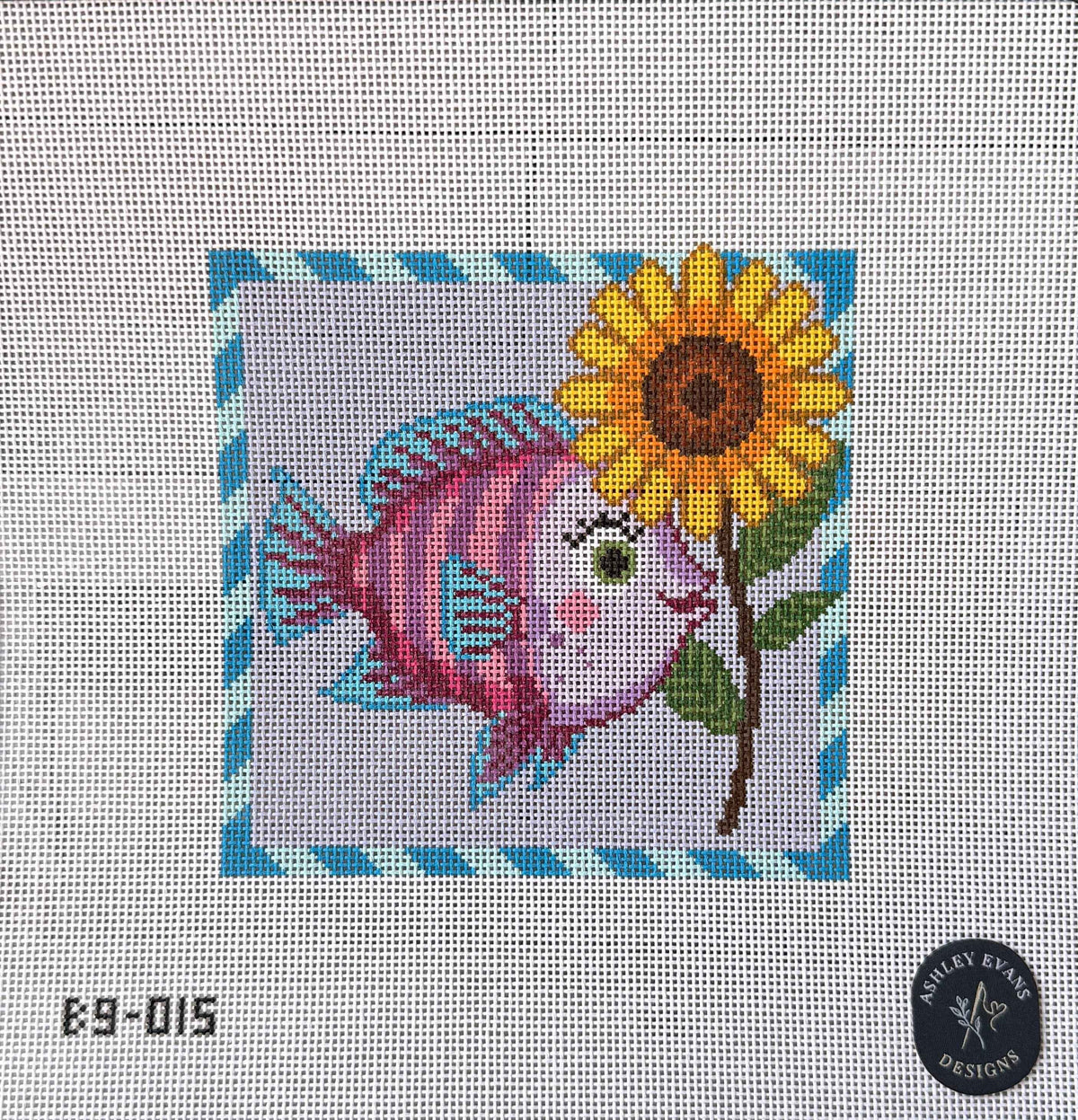 B9-015_AED Marina Chasing Sunflowers Pink Fish & Sunflower