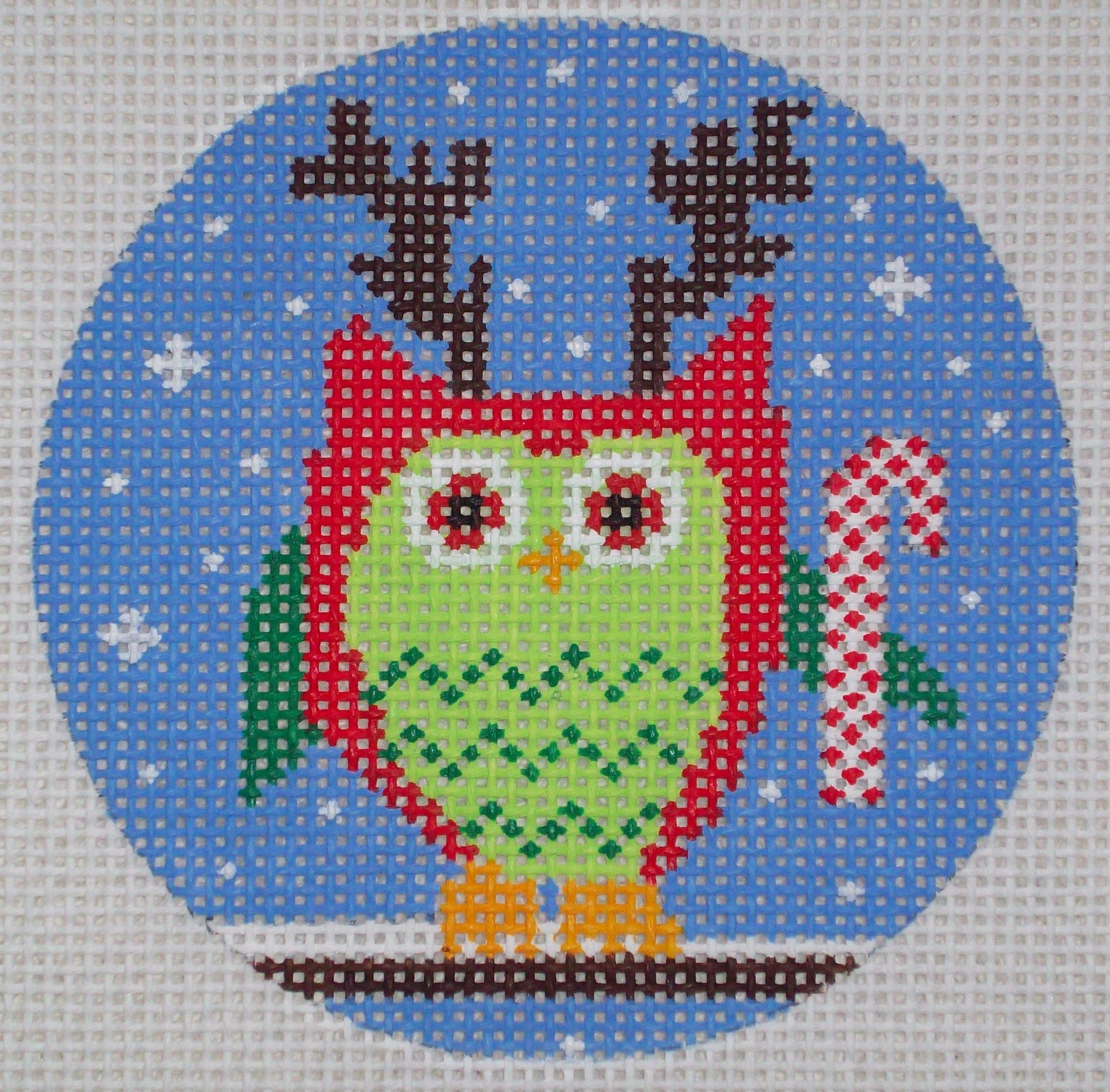 DK-EX32 Owl with Candy Cane