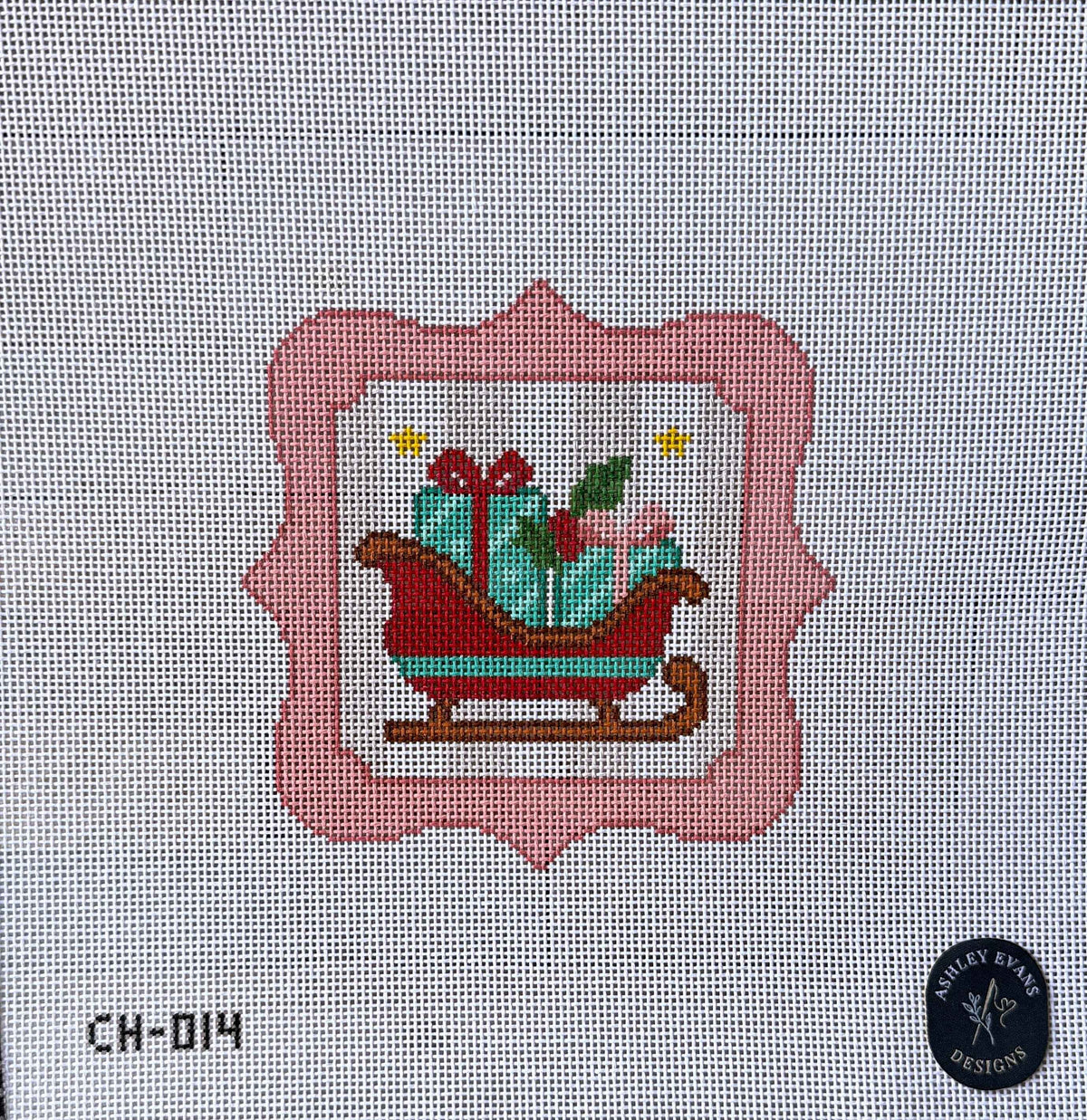 CH-014_AED Christmas Sleigh Ornament