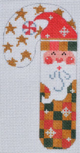 CH-100 Red & green Checkerboard Santa