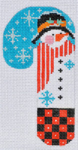 CH-107 Flowered Hat Snowman Candy Cane