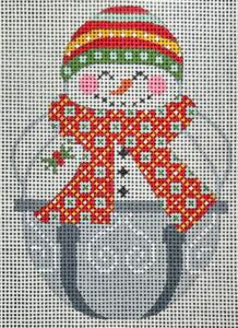 CH-1495 Jingle Snowman Striped Hat