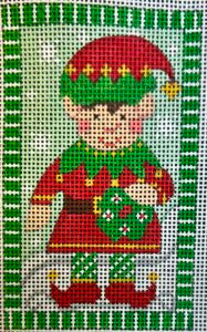 CH-1549 Elf Holding Wreath