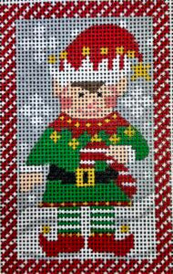 CH-1552 Elf Holding Candy Cane