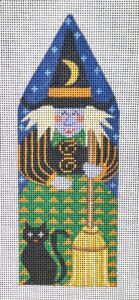 CH-779 Witch with Broom and Black Cat