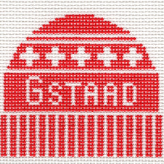 Doolittle Stitchery H418 Gstaad Switzerland Hat
