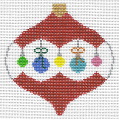 Doolittle Stitchery O102 X-mas Ball w/ Lights Ornament