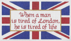 Doolittle Stitchery P124 Tired of London Pillow