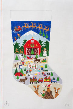 Doolittle Stitchery X801 Christmas Fun Stocking