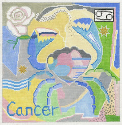 Doolittle Stitchery Z107 Cancer Zodiac Square