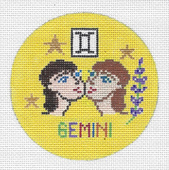 Doolittle Stitchery ZR106 Gemini Zodiac Round