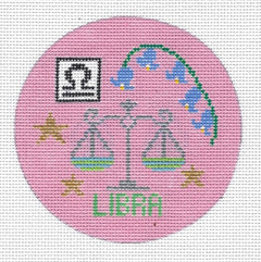 Doolittle Stitchery ZR109 Libra Zodiac Round