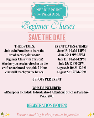 Beginner Needlepoint Class