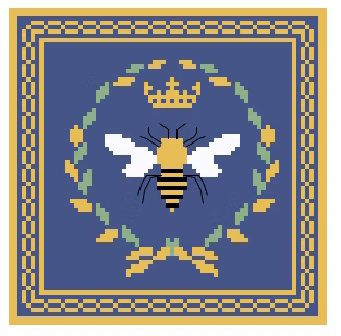 FS-29C Bee Cost Blueber 4"x4" Square