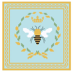 FS-29D Bee Coast Teal 4"x4" Square