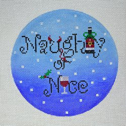 FS-33 Naughty or Nice Wine 5" Round