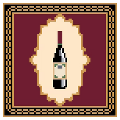 FS-34B Wine Coaster 4"x4" Square