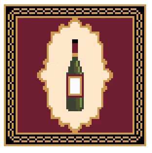 FS-34D Wine Coaster 4"x4" Square