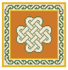 FS-38D Celtic Orange 4"x4" Square