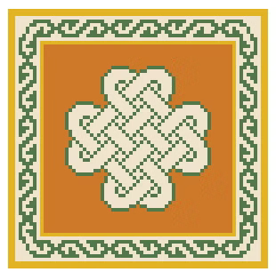 FS-38D Celtic Orange 4"x4" Square