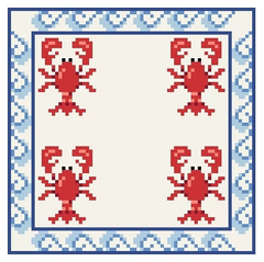 FS-42 Lobster Coaster 4"x4" Square