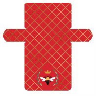 FS-Clutch-6C Bee Red Clutch Bag