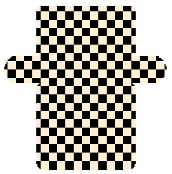 FS-Clutch-9 Beige Blk Check Clutch Bag