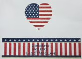 FS-Hrt-2 God Bless USA Heart Hinged Box