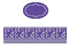 FS-O-18 Purple & Silver Oval Hinged Box