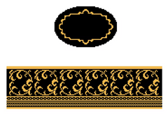 FS-O-18C Black & Gold Oval Hinged Box