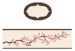 FS-O-23 Cherry Blossoms Oval Hinged Box