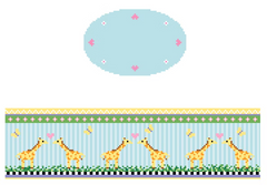 FS-O-33 Baby Giraffe Oval Hinged Box