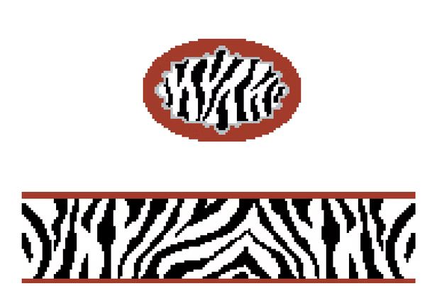 FS-O-34 Zebra Oval Hinged Box
