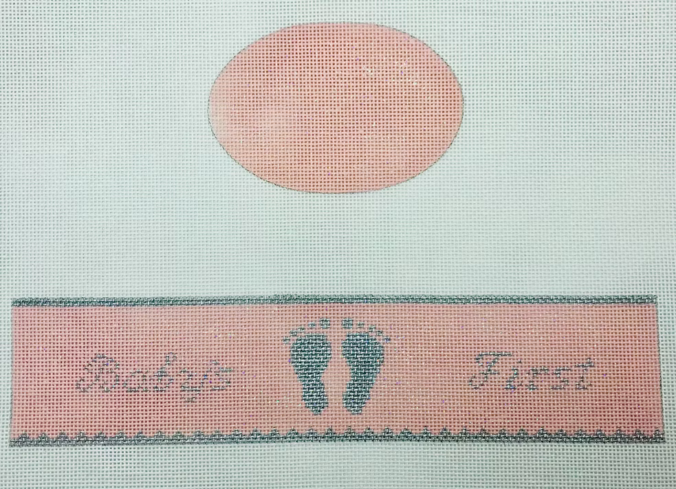 FS-O-6 Babies First Pink Oval Hinged Box