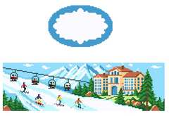 FS-O-7 Ski Resort Oval Hinged Box