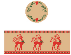 FS-R-29 Reindeer Round Hinged Box