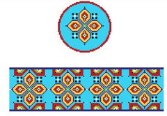 FS-R-2A Mexican Tile Round Hinged Box