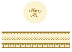 FS-R-37 Marry Me Gold Round Hinged Box