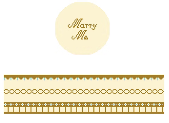 FS-R-37 Marry Me Gold Round Hinged Box