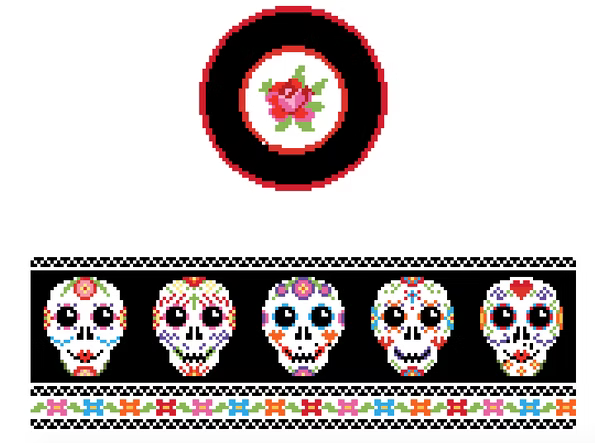 FS-R-39 Day of Dead Round Hinged Box