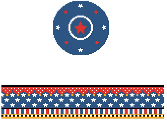 FS-R-6 4th Of July Round Hinged Box