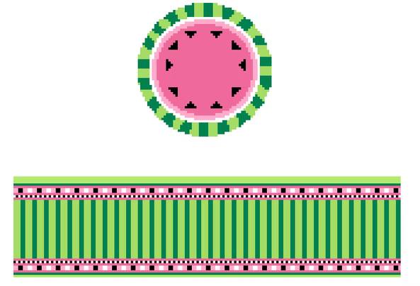 FS-R-73 Watermelon Round Hinged Box